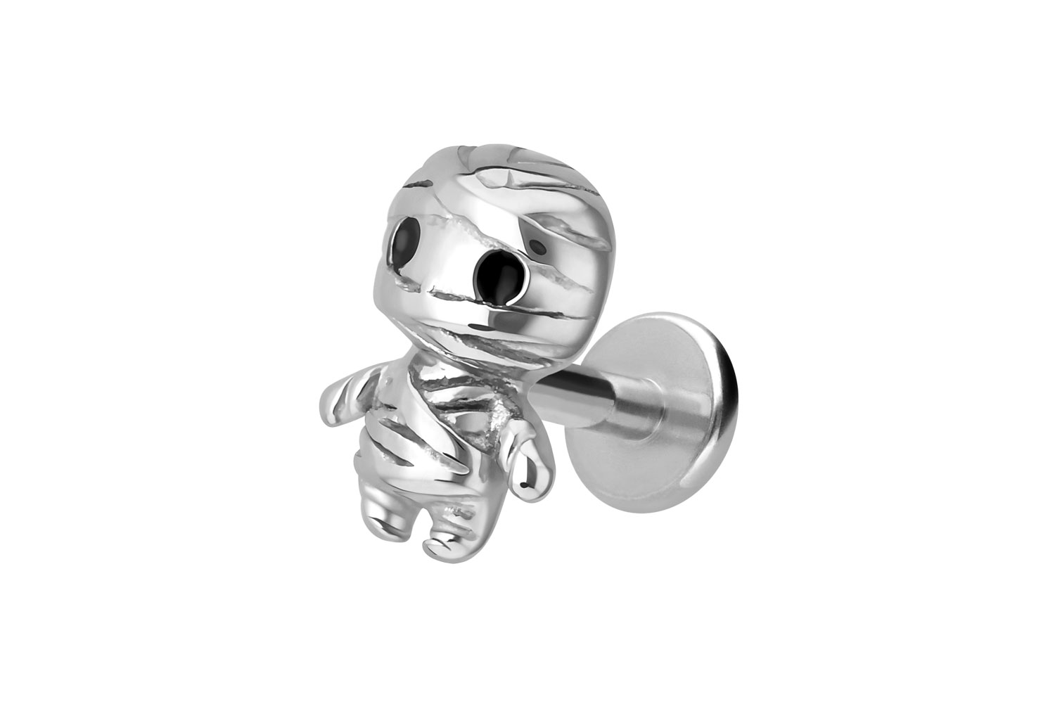 Titan Labret Piercing mit Innengewinde MUMIE